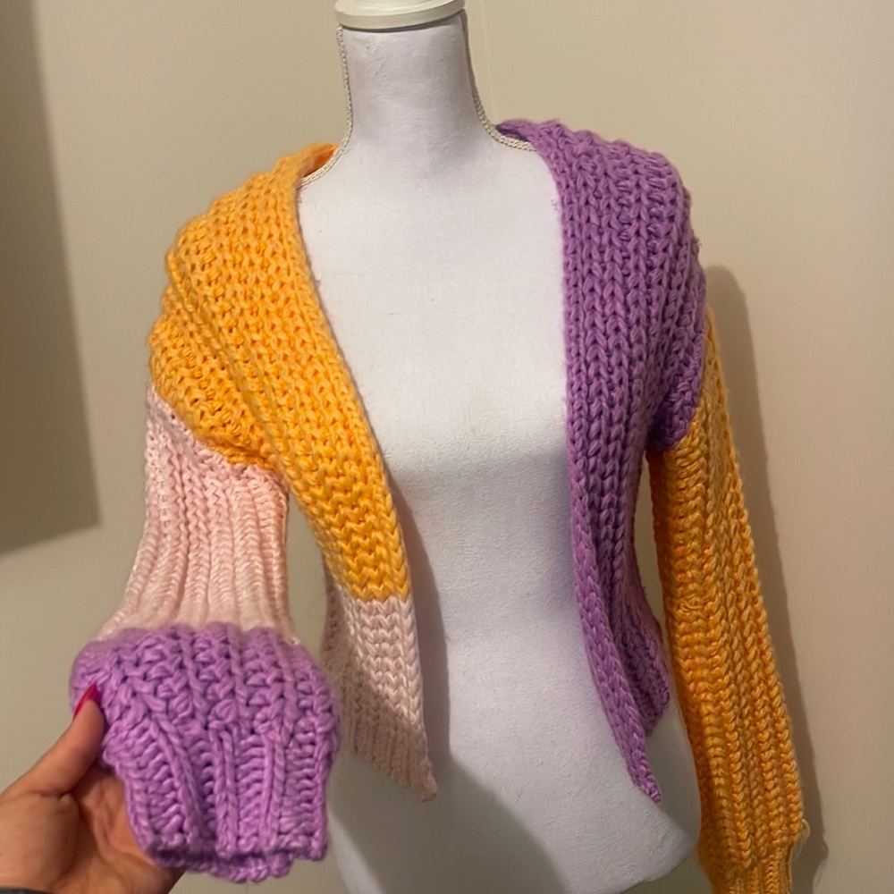 Color Block Cardigan